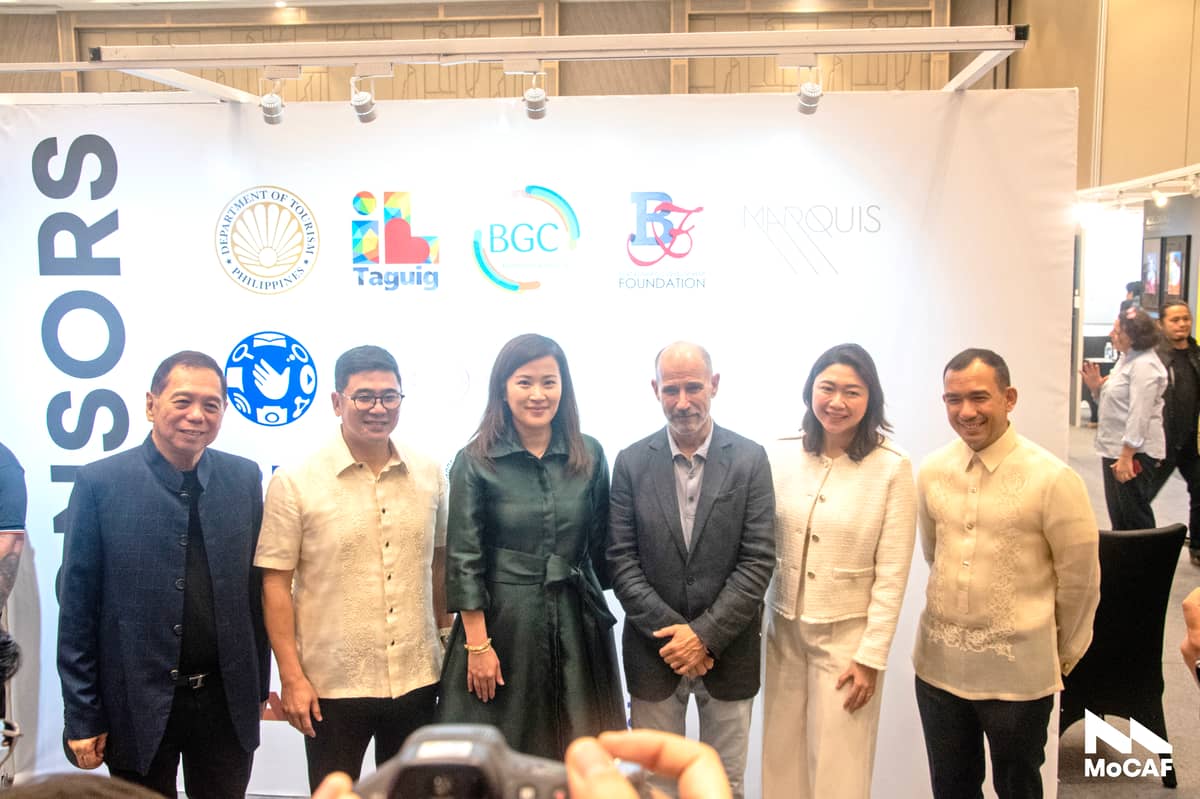MoCAF strategic adviser Jack Teotico, Fort Bonifacio barangay captain Jorge Bacobo, DoT Undersecretary Gail Pamintuan, Spanish Ambassador to the Philippines Miguel Utray, Taguig City Mayor Lani Cayetano and Leon Gallery founder Jaime Ponce de Leon.